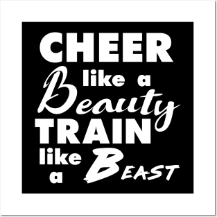 Cheerleading Cheer Like a Beauty Train Like a Beast Posters and Art